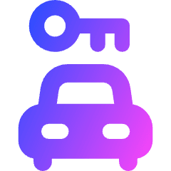 Car Rentals Icon from Core Gradient Set