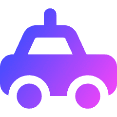 Car Taxi 1 Icon from Core Gradient Set