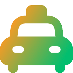 Car Taxi 2 Icon from Core Gradient Set