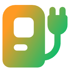Electric Charging Station Icon from Core Gradient Set