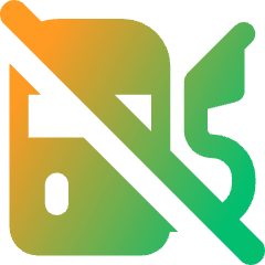 Empty Gas Icon from Core Gradient Set