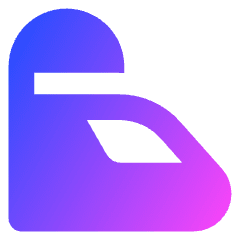 High Speed Train Side Icon from Core Gradient Set