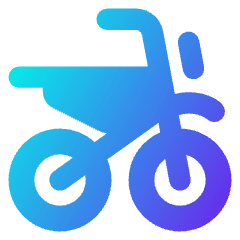 Motorcycle Side Icon from Core Gradient Set