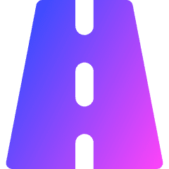 Street Road Icon from Core Gradient Set