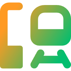 Train Station Icon from Core Gradient Set
