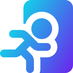 Emergency Exit Icon from Core Gradient Set