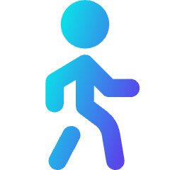 Figure Walking Icon from Core Gradient Set