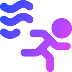 Fire Evacuation Icon from Core Gradient Set