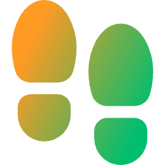 Footprint Icon from Core Gradient Set