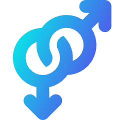 Gender Gay 1 Icon from Core Gradient Set