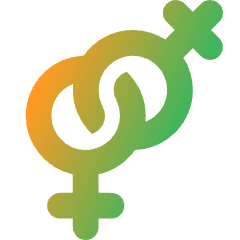 Gender Lesbian 1 Icon from Core Gradient Set