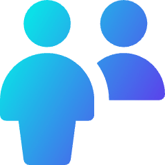 Information Desk Customer Icon from Core Gradient Set