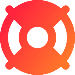 Lifebuoy Icon from Core Gradient Set