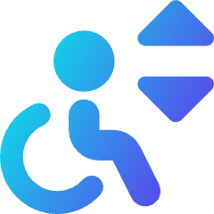 Lift Disability Icon from Core Gradient Set