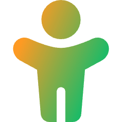 Man Arm Raises 2 Alternate Icon from Core Gradient Set