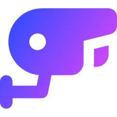 Surveillance Camera Icon from Core Gradient Set