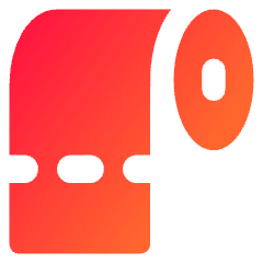 Toilet Paper Icon from Core Gradient Set