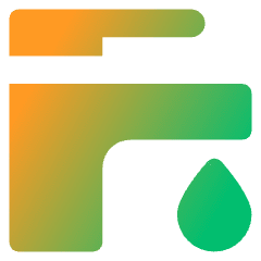 Water Tap Icon from Core Gradient Set