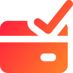 Credit Card Approved Icon from Core Gradient Set