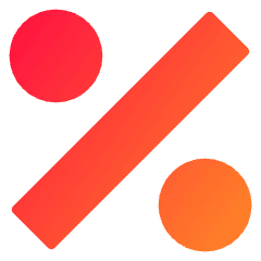 Discount Percent Icon from Core Gradient Set