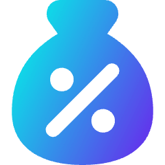 Discount Percent Bag Icon from Core Gradient Set