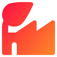 Factory Eco Icon from Core Gradient Set