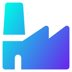 Store Factory Icon from Core Gradient Set