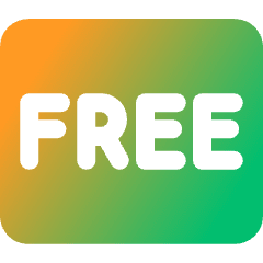 Tag Free Square Icon from Core Gradient Set