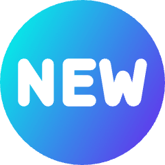 Tag New Circle Icon from Core Gradient Set
