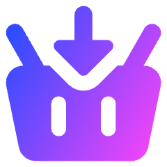 Shopping Basket Add Icon from Core Gradient Set