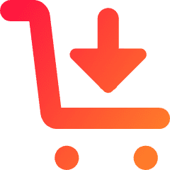 Shopping Cart Load Icon from Core Gradient Set