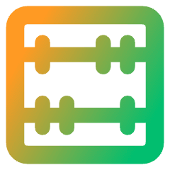Abacus Horizontal Icon from Core Gradient Set