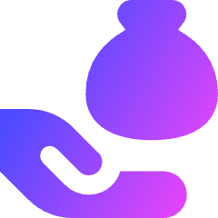 Bag Share Icon from Core Gradient Set