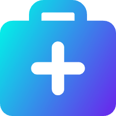 Bag Suitcase Add Plus Icon from Core Gradient Set