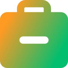 Bag Suitcase Remove Subtract Icon from Core Gradient Set