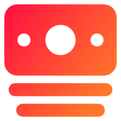Bill 1 Icon from Core Gradient Set