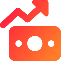 Money Trend Icon from Core Gradient Set
