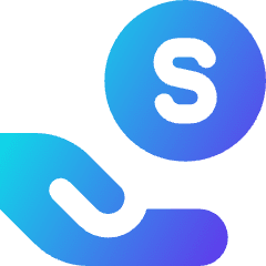 Share Coin Dollar Icon from Core Gradient Set