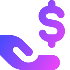 Share Money Dollar Icon from Core Gradient Set