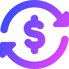 Subscription Cashflow Icon from Core Gradient Set