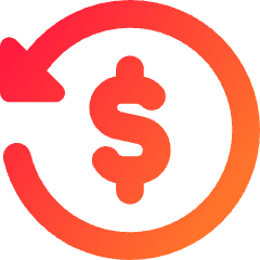 Transaction Refund Cashback Icon from Core Gradient Set