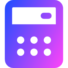 Calculator 1 Icon from Core Gradient Set