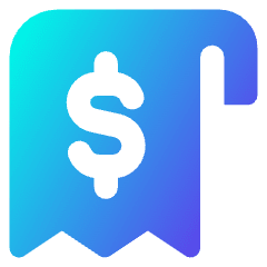 Receipt Icon from Core Gradient Set