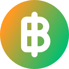 Baht Circle Icon from Core Gradient Set