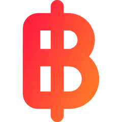 Baht Icon from Core Gradient Set