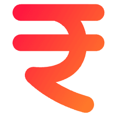 Rupee Icon from Core Gradient Set