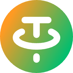 Tether Circle Icon from Core Gradient Set