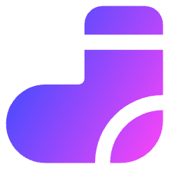 Sock Icon from Core Gradient Set