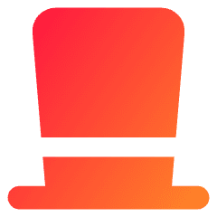 Tall Hat Icon from Core Gradient Set