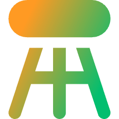 Stool Icon from Core Gradient Set